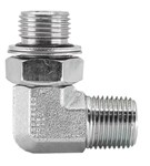 BPMBM90 BSPP MALE X 2 BSPT MALE 90 Degree