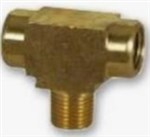 NPT Female Tee  NPT Male Leg Brass