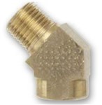 BRNMNF45 NPT Male  NPT Female 45 Degree Brass
