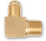 BRNMSM NPT Male  SAE Male 90 Degree Brass